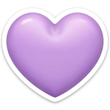 Purple pastel heart sticker