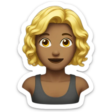 Homme dans femme sticker