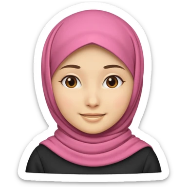 Standing up girl emoji, wearing a hijab sticker