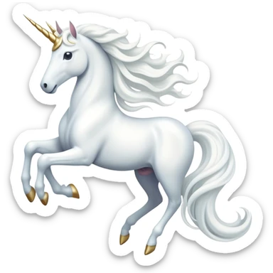 cinematic-beautiful-white-unicorn-emoji,-poised-and-regal,-with-a-slender,-ethereal-form-draped-in-a-pristine-white-color,-a-flowing-mane-and-tail,-and-a-white,-spiraled-horn-that-radiates-pure-light,-simplified-yet-sharp-and-majestic,  sticker