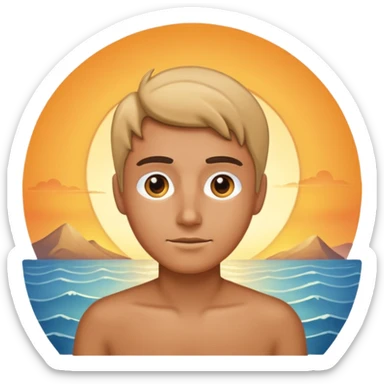 A good looking at a sunrise sticker