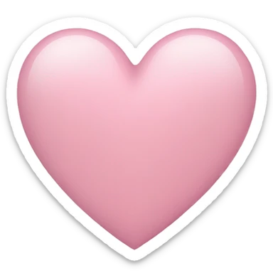 Light Pink heart sticker