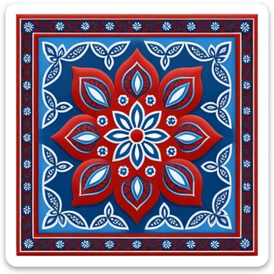 Sindhi ajrak emoji sticker