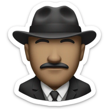 Gannam style gangster sticker