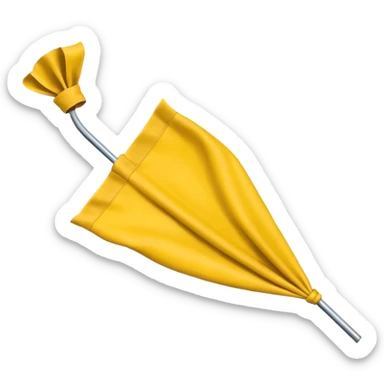 Small NFL penalty flag sticker