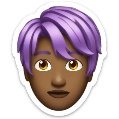 Juice WRLD with bicolor hair sticker