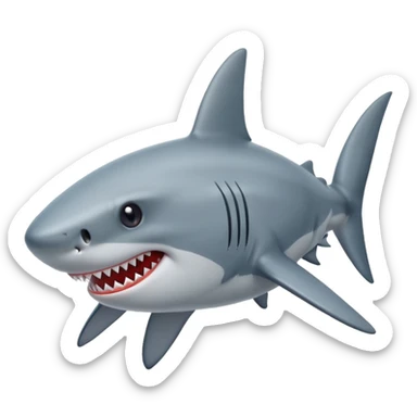 A shark with star emoji🦈⭐️ sticker