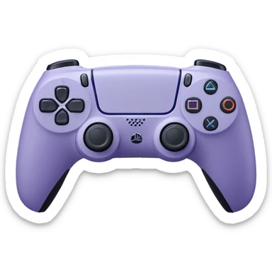 Entire PlayStation 5 wireless controller in the color lavender purple sticker