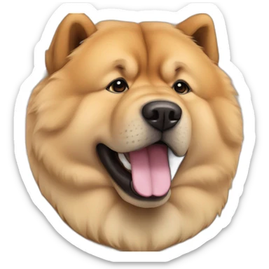 Un chow chow qui cour sticker