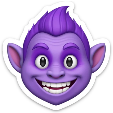 Troll emoji sticker