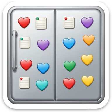 refrigerator with poetry magnets sticker