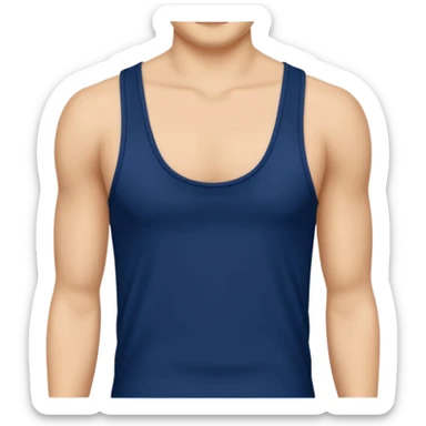 navy blue tank top girl no person sticker