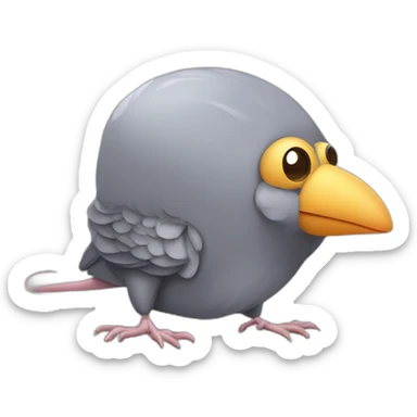 Rat mixed with a bed bug and a pigeon sticker