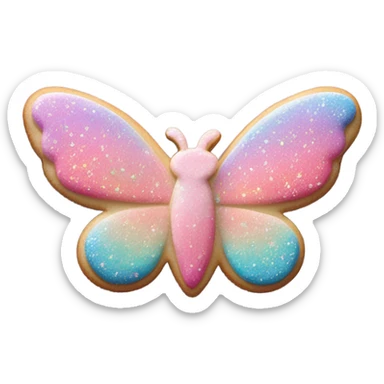 Fairy cookie heart sticker