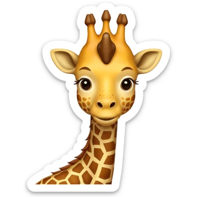 king giraffe sticker