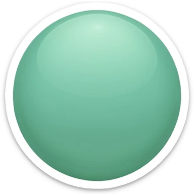mint-green sphere sticker