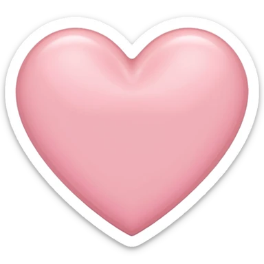 Light pink heart sticker