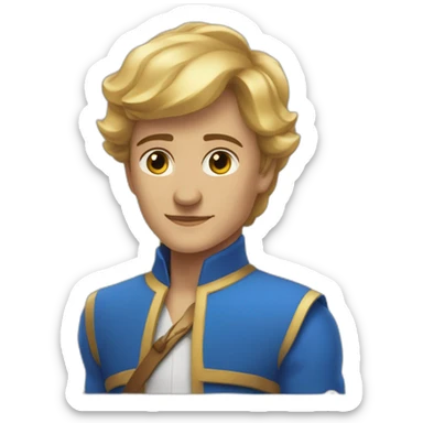 Érice zemour en gobelins avec une lance est un bandeau bleu sticker