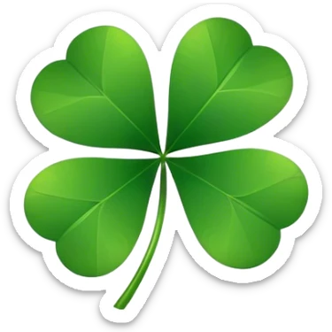 Four leaf clover  sticker