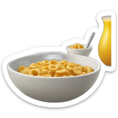 Breakfast cereal mascot sticker