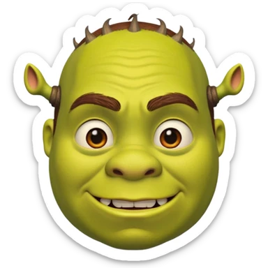 Shrek incrédulo sticker