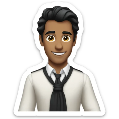 Prince Eric in business clothes sticker