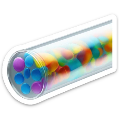 Fusible glass tube sticker