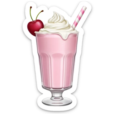Cherry vanilla milkshake sticker
