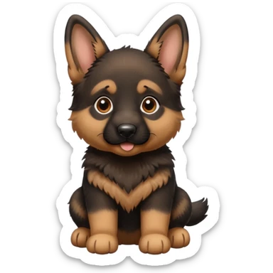 german shepard puppy sticker
