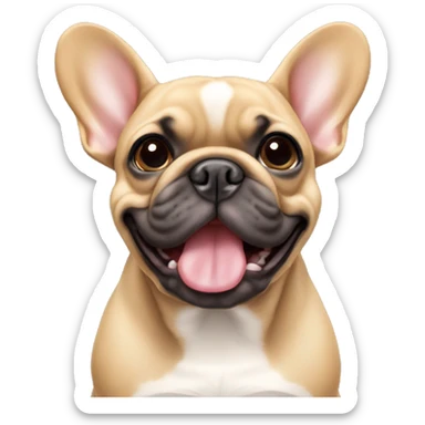 fawn coloured french bulldog sticker