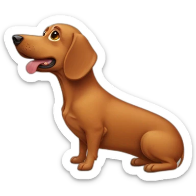 perro salchicha sticker