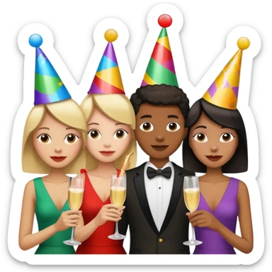 A partir de celle image cree une version pareil mais joyeux  sticker