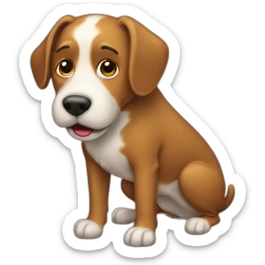 dog-pooping sticker
