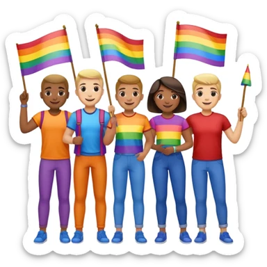 Gay pride sticker