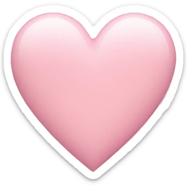 Pastel pink heart sticker