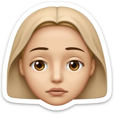 face with zipped lips, representing 'my lips are sealed' sticker