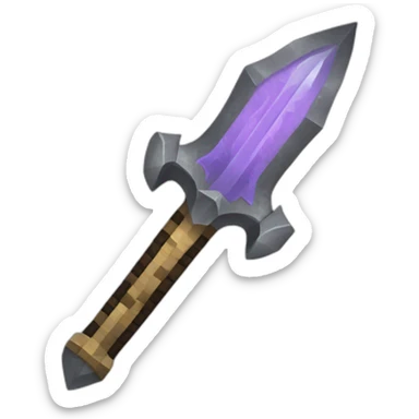 minecraft sword netherite sticker