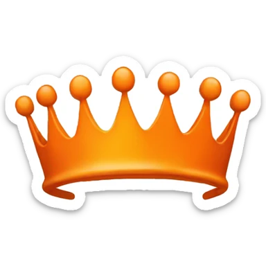 orange crown (only the crown) sticker