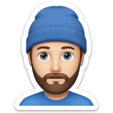 Man with Grey Beret – Brown beard, grey beanie.





 sticker