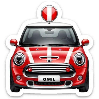 Mini Cooper logo sticker