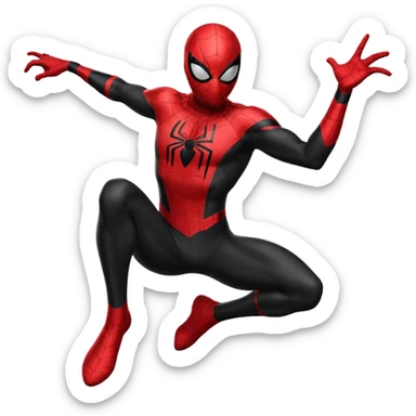 Black Spider man sticker