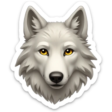 nordic wolf with runes sticker