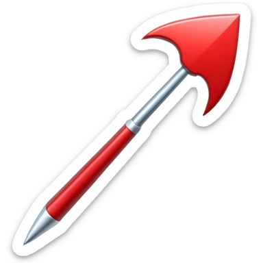 Crée-moi une flèche rouge qui va vers la droite sticker