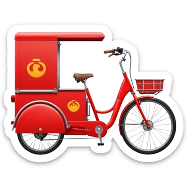 food delivery bike sticker
