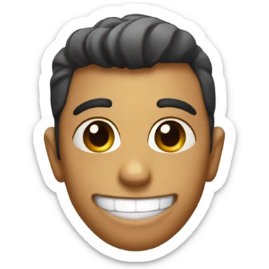 Cheeky flirty face sticker