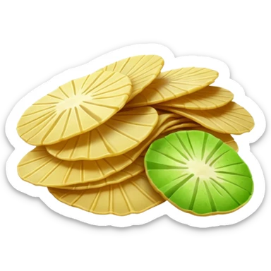 green potato chips sticker