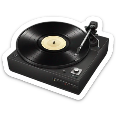Vinyl-record-player sticker