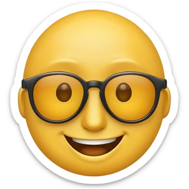 smiling face with sunglasses emoji sticker
