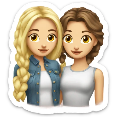 russian-duo-girls-best-friends sticker