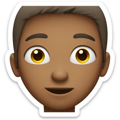 Person blushing and closing eyes sticker